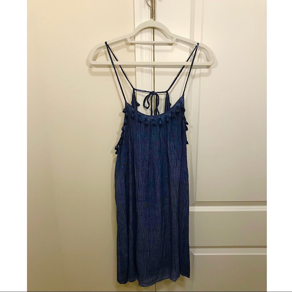 Navy Tassel Dress